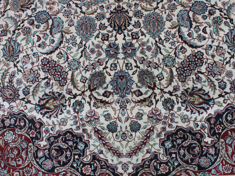 the field of hand-made silk carpet