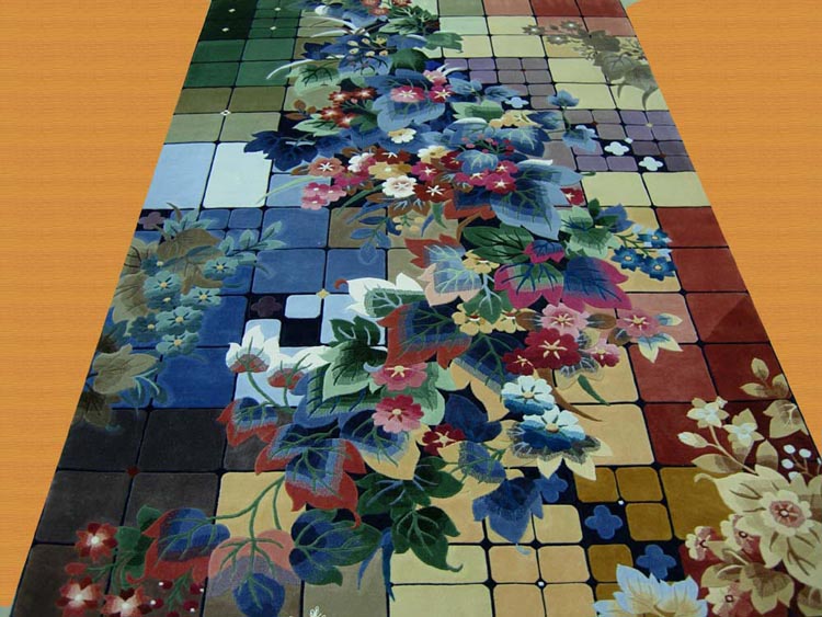 120 lines modern floral design carpet