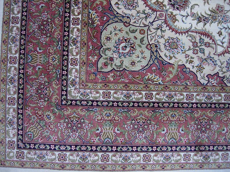 one corner of Chinese silk carpet