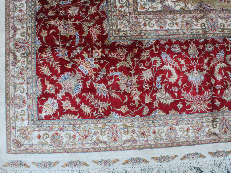 silk rug fringes